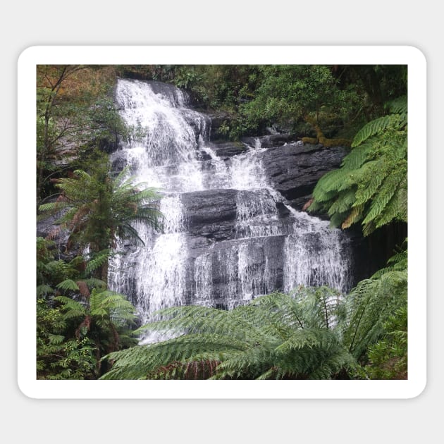 Rainforest Waterfall Sticker by Artstastic